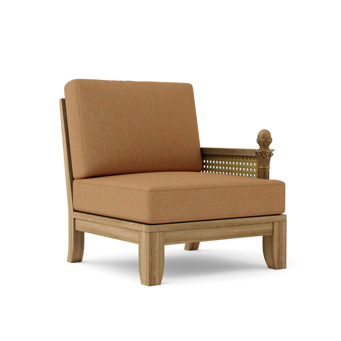 Anderson Teak Arm Chair Teak Anderson Teak Luxe Outdoor Wood Deep Seating Left Modular