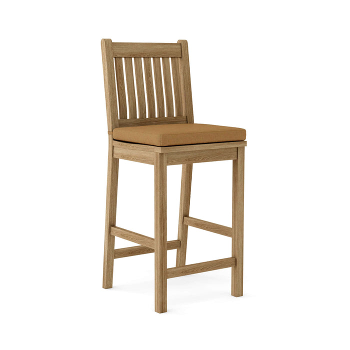 Anderson Teak Bar Chair Anderson Teak Honey Golden Brown Avalon Bar Chair