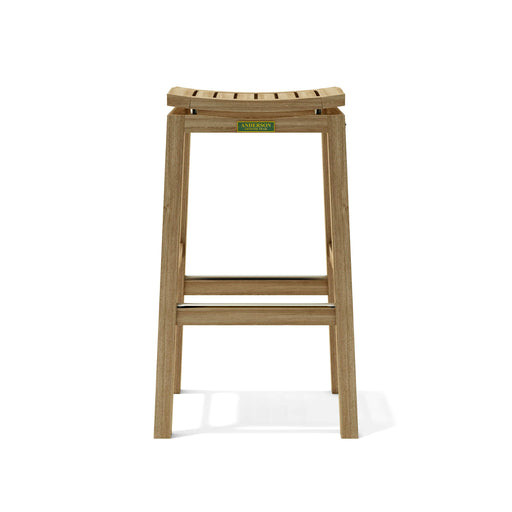 Anderson Teak Bar Chair Anderson Teak Winston Outdoor Wood Backless Bar Chair