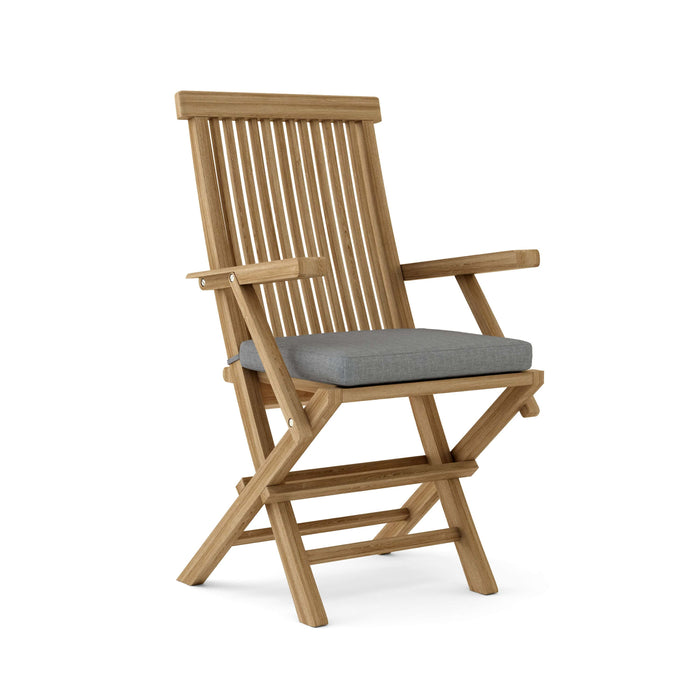 Anderson Teak Bar Chair Charcoal Anderson Teak Classic Folding Outdoor Wood Armchair