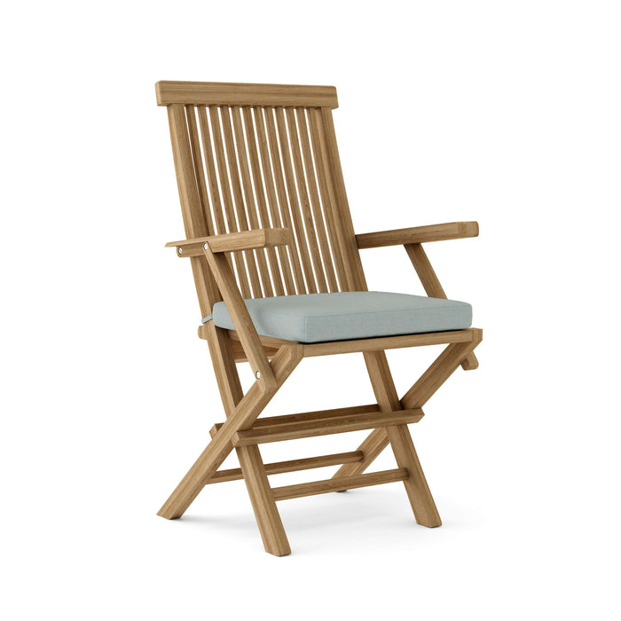 Anderson Teak Bar Chair Mist Anderson Teak Classic Folding Outdoor Wood Armchair