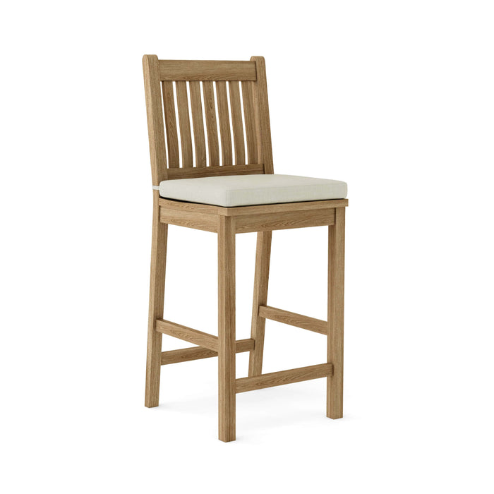 Anderson Teak Bar Chair Natural Anderson Teak Honey Golden Brown Avalon Bar Chair