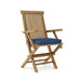 Anderson Teak Bar Chair Navy Anderson Teak Classic Folding Outdoor Wood Armchair