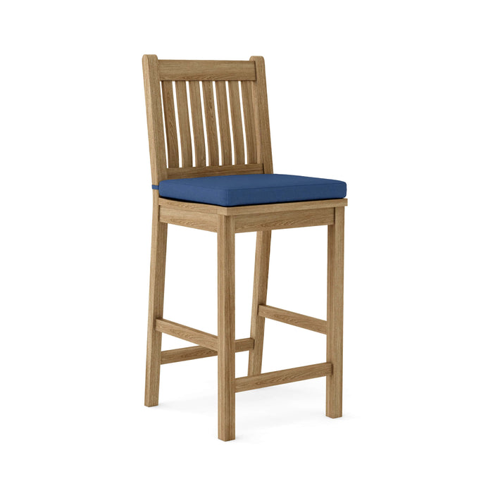 Anderson Teak Bar Chair Navy Anderson Teak Honey Golden Brown Avalon Bar Chair