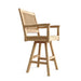 Anderson Teak Bar Chair None Anderson Teak Rialto Outdoor Wood Swivel Bar Armchair