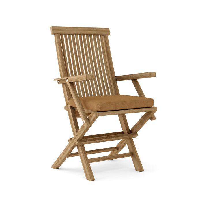 Anderson Teak Bar Chair Pomegranate Anderson Teak Classic Folding Outdoor Wood Armchair