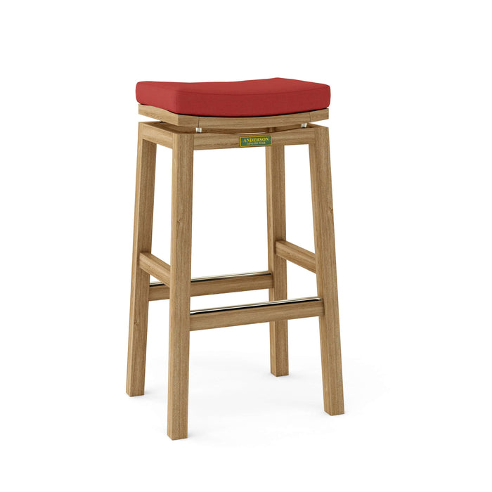 Anderson Teak Bar Chair Pomegranate Anderson Teak Winston Outdoor Wood Backless Bar Chair