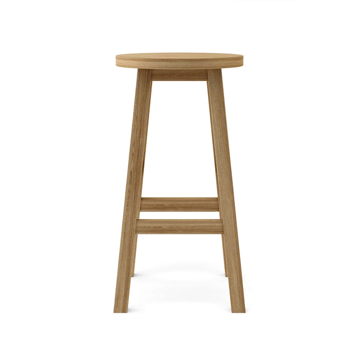 Anderson Teak Bar Stool Anderson Teak Alpine Round Outdoor Wood Bar Stool