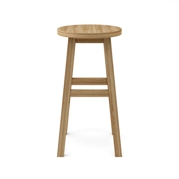 Anderson Teak Bar Stool Anderson Teak Alpine Round Outdoor Wood Bar Stool