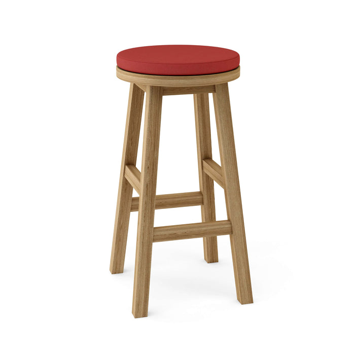 Anderson Teak Bar Stool Pomegranate Anderson Teak Alpine Round Outdoor Wood Bar Stool