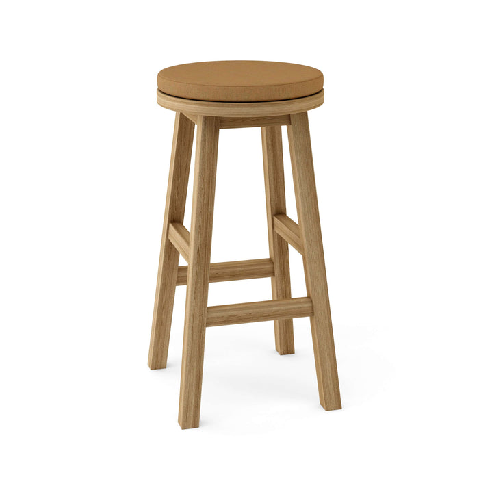 Anderson Teak Bar Stool Teak Anderson Teak Alpine Round Outdoor Wood Bar Stool