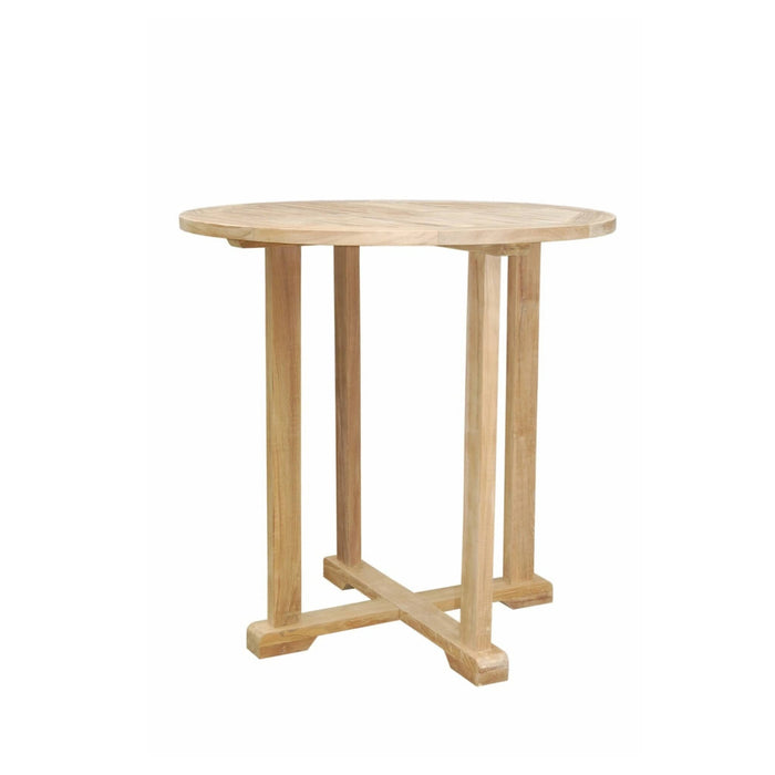 Anderson Teak Bar Table Anderson Teak Bahama 39″ Round Outdoor Wood Bar Table