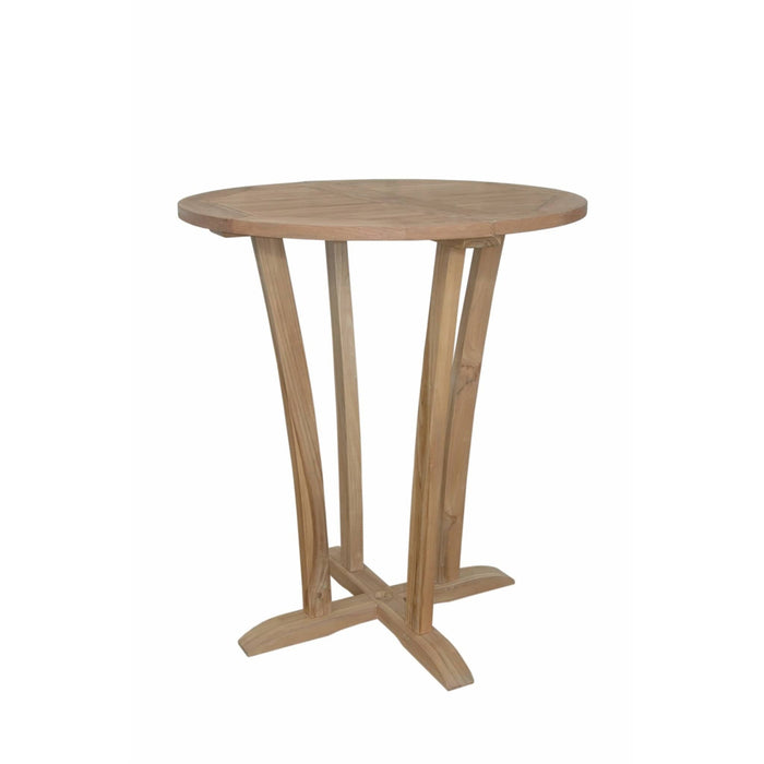 Anderson Teak Bar Table Anderson Teak Descanso 35″ Round Outdoor Wood Bar Table