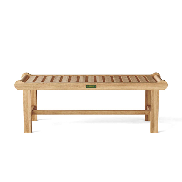 Anderson Teak Bench Anderson Teak Cambridge 48″ Backless Outdoor Wood Bench