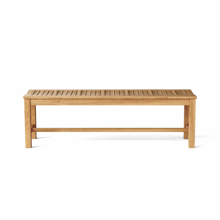 Anderson Teak Bench Anderson Teak Casablanca 3-Seater Backless Outdoor Wood Bench