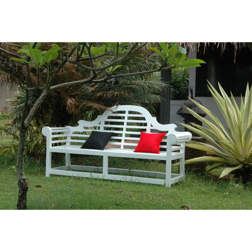 Anderson Teak Bench Anderson Teak Marlborough White Wood 3-Seater Bench