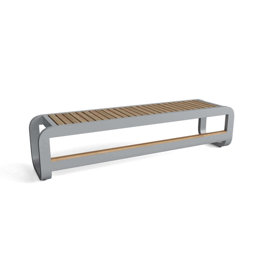 Anderson Teak Bench Anderson Teak Monza Aluminum Frame 3-Seater Bench