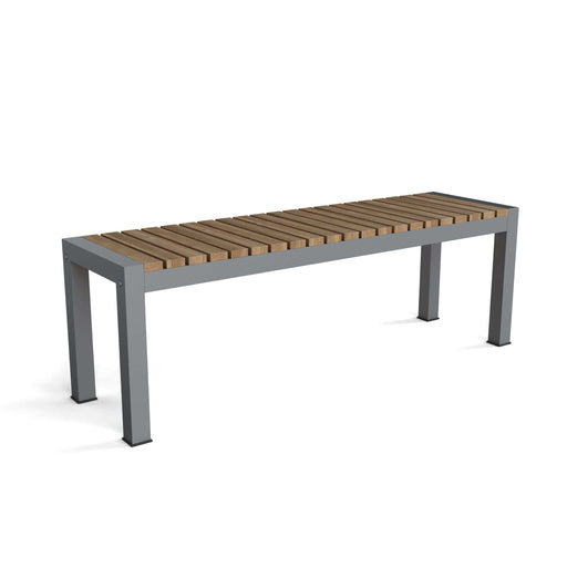 Anderson Teak Bench Anderson Teak Seville Aluminum Frame 3-Seater Bench