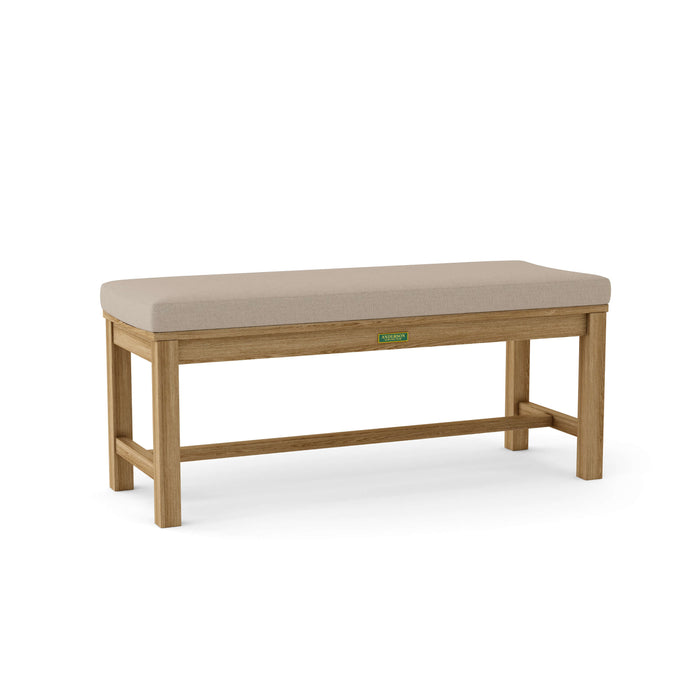 Anderson Teak Bench Ash Anderson Teak Casablanca 2-Seater Backless Outdoor Wood Bench