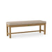 Anderson Teak Bench Ash Anderson Teak Casablanca 3-Seater Backless Outdoor Wood Bench