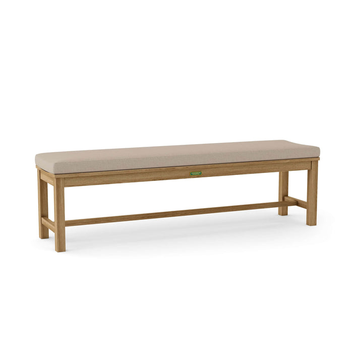 Anderson Teak Bench Ash Anderson Teak Casablanca 4-Seater Backless Outdoor Wood Bench