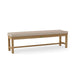 Anderson Teak Bench Ash Anderson Teak Casablanca 4-Seater Backless Outdoor Wood Bench