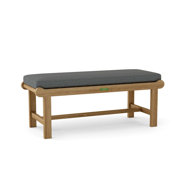 Anderson Teak Bench Charcoal Anderson Teak Cambridge 48″ Backless Outdoor Wood Bench