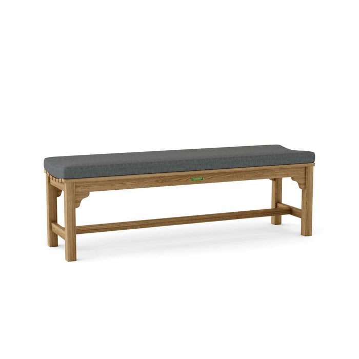 Anderson Teak Bench Charcoal Anderson Teak Hampton 63″ Backless Outdoor Wood Bench