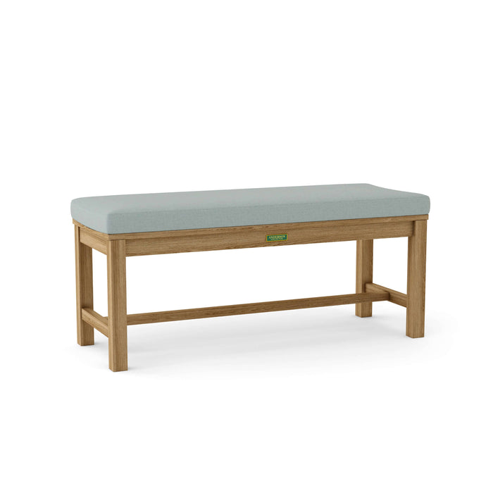 Anderson Teak Bench Mist Anderson Teak Casablanca 2-Seater Backless Outdoor Wood Bench