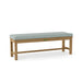 Anderson Teak Bench Mist Anderson Teak Casablanca 3-Seater Backless Outdoor Wood Bench