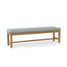 Anderson Teak Bench Mist Anderson Teak Casablanca 4-Seater Backless Outdoor Wood Bench