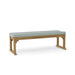 Anderson Teak Bench Mist Anderson Teak  Mason 3-Seater Backless Outdoor Wood Bench