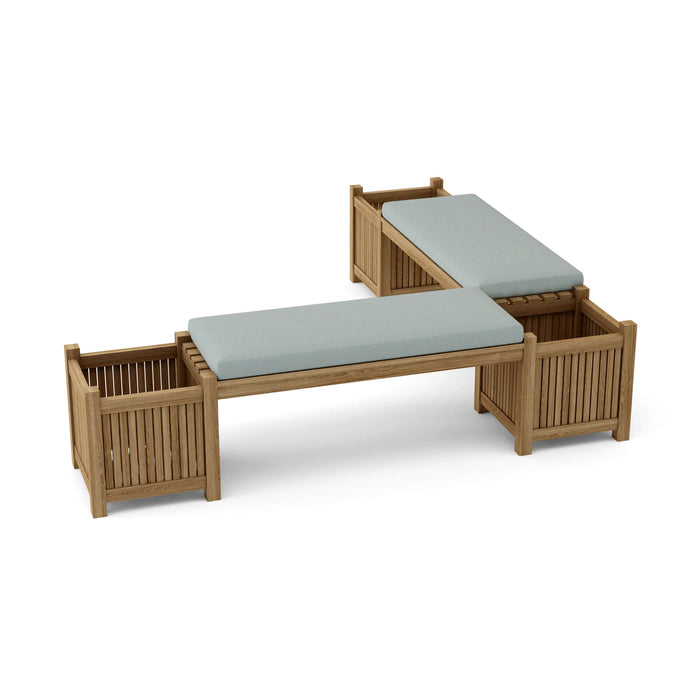 Anderson Teak Bench Mist Anderson Teak Planter Honey Golden Brown Outdoor Wood Bench