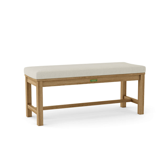 Anderson Teak Bench Natural Anderson Teak Casablanca 2-Seater Backless Outdoor Wood Bench