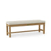 Anderson Teak Bench Natural Anderson Teak Casablanca 3-Seater Backless Outdoor Wood Bench