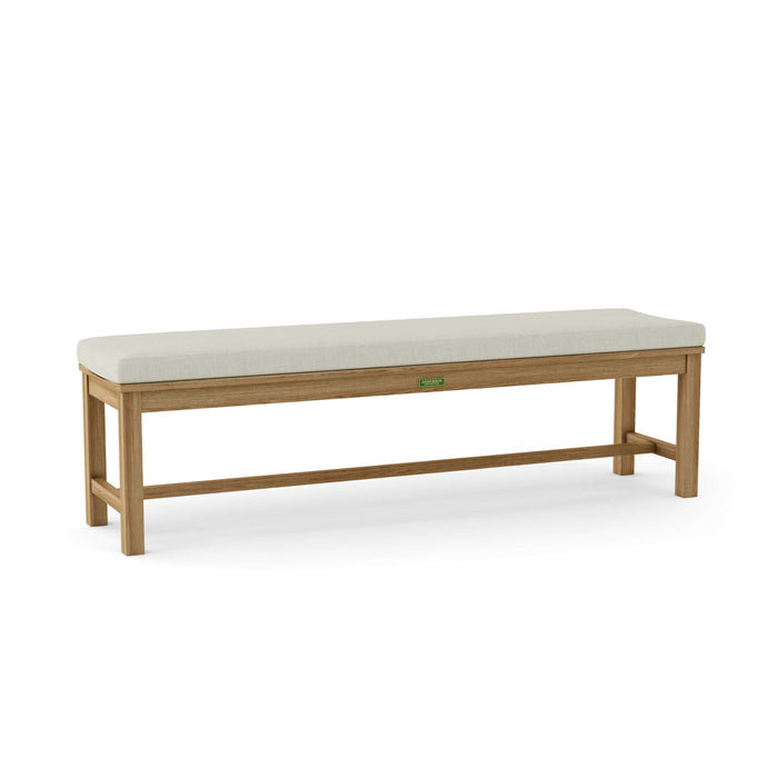 Anderson Teak Bench Natural Anderson Teak Casablanca 4-Seater Backless Outdoor Wood Bench