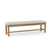 Anderson Teak Bench Natural Anderson Teak Casablanca 4-Seater Backless Outdoor Wood Bench