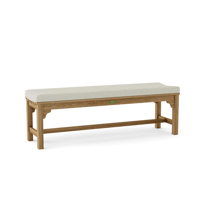 Anderson Teak Bench Natural Anderson Teak Hampton 63″ Backless Outdoor Wood Bench