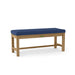 Anderson Teak Bench Navy Anderson Teak Casablanca 2-Seater Backless Outdoor Wood Bench