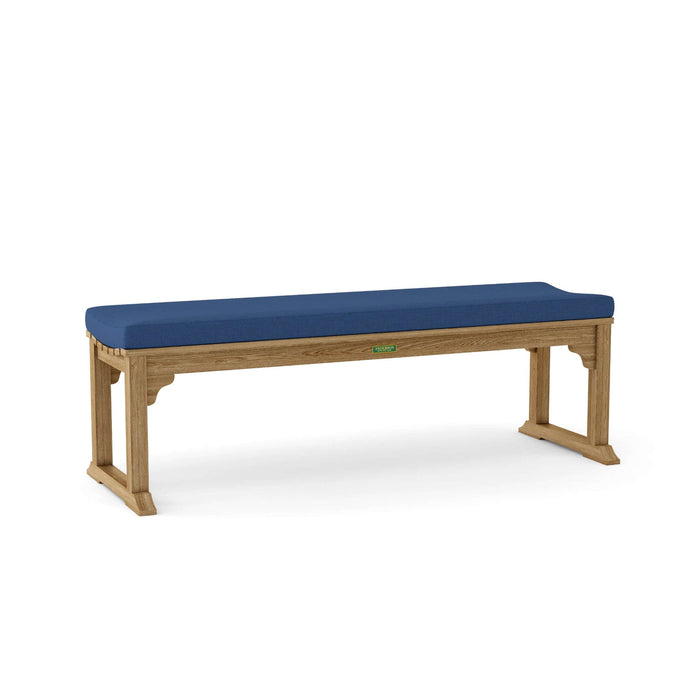 Anderson Teak Bench Navy Anderson Teak  Mason 3-Seater Backless Outdoor Wood Bench