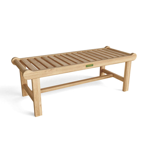 Anderson Teak Bench None Anderson Teak Cambridge 48″ Backless Outdoor Wood Bench