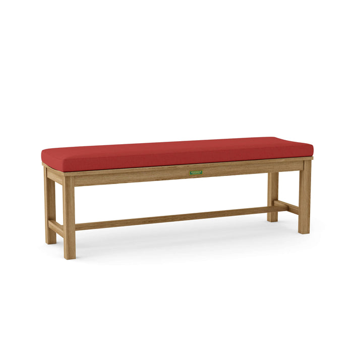 Anderson Teak Bench Pomegranate Anderson Teak Casablanca 3-Seater Backless Outdoor Wood Bench