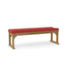 Anderson Teak Bench Pomegranate Anderson Teak  Mason 3-Seater Backless Outdoor Wood Bench