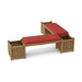 Anderson Teak Bench Pomegranate Anderson Teak Planter Honey Golden Brown Outdoor Wood Bench