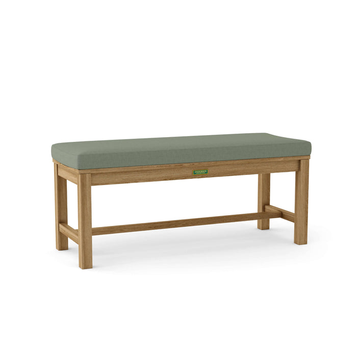 Anderson Teak Bench Sage Anderson Teak Casablanca 2-Seater Backless Outdoor Wood Bench