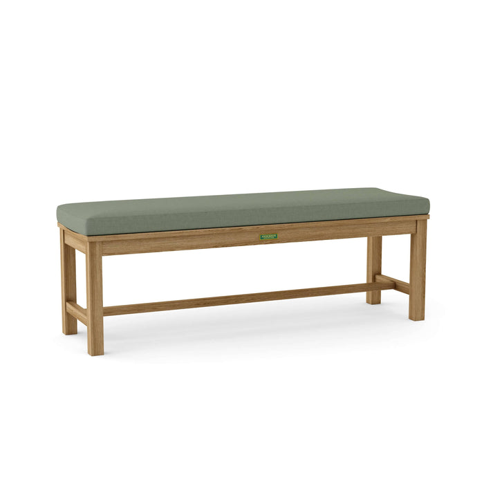 Anderson Teak Bench Sage Anderson Teak Casablanca 3-Seater Backless Outdoor Wood Bench