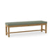 Anderson Teak Bench Sage Anderson Teak Casablanca 4-Seater Backless Outdoor Wood Bench