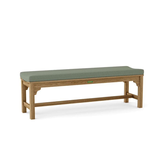 Anderson Teak Bench Sage Anderson Teak Hampton 63″ Backless Outdoor Wood Bench