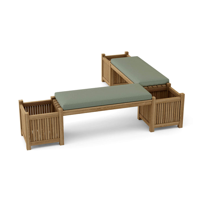 Anderson Teak Bench Sage Anderson Teak Planter Honey Golden Brown Outdoor Wood Bench