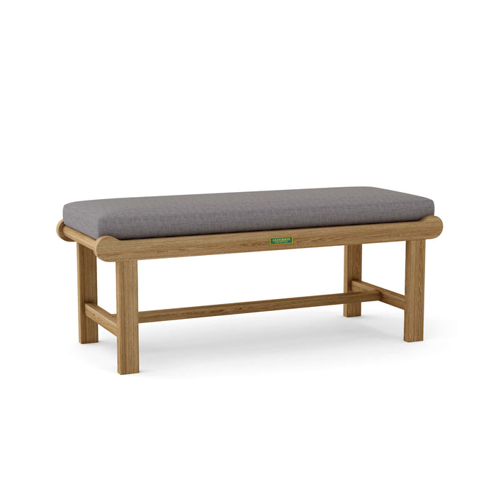 Anderson Teak Bench Slate Anderson Teak Cambridge 48″ Backless Outdoor Wood Bench